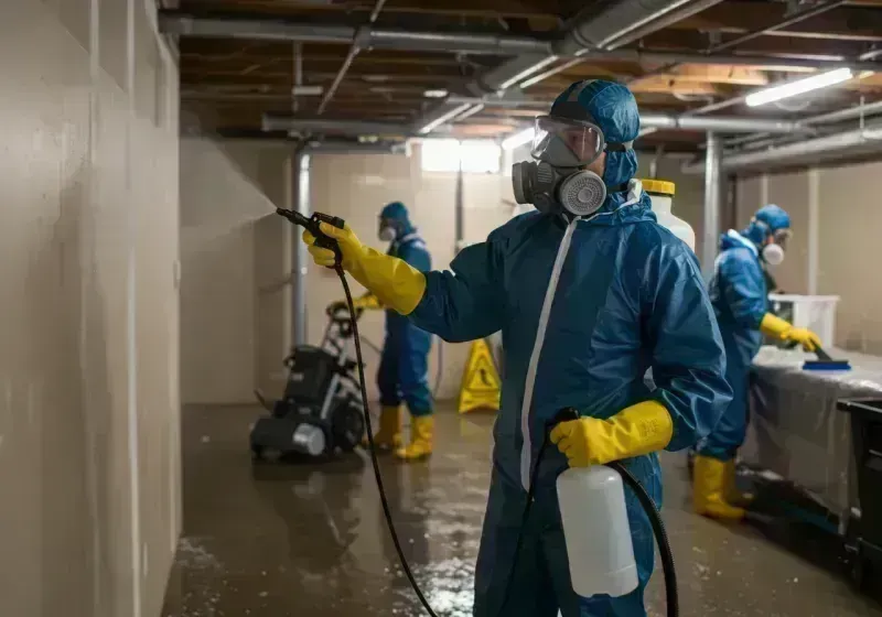 Basement Sanitization and Antimicrobial Treatment process in Morada, CA